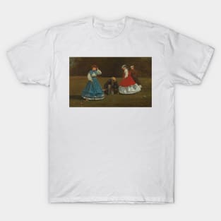 Croquet Scene by Winslow Homer T-Shirt